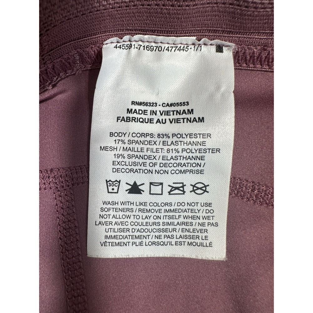 Nike Pro Leggings Womens Medium Mulberry Dri Fit Pockets 7/8 DN4691-533 - Picture 8 of 11